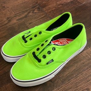 BNWT VANS Authentic Neon Wild Lime M5.5/W7
